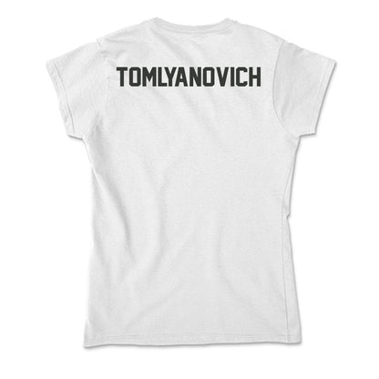 Arkansas - NCAA Men's Track & Field : TJ Tomlyanovich - Soft Style Women’s T-Shirt-1