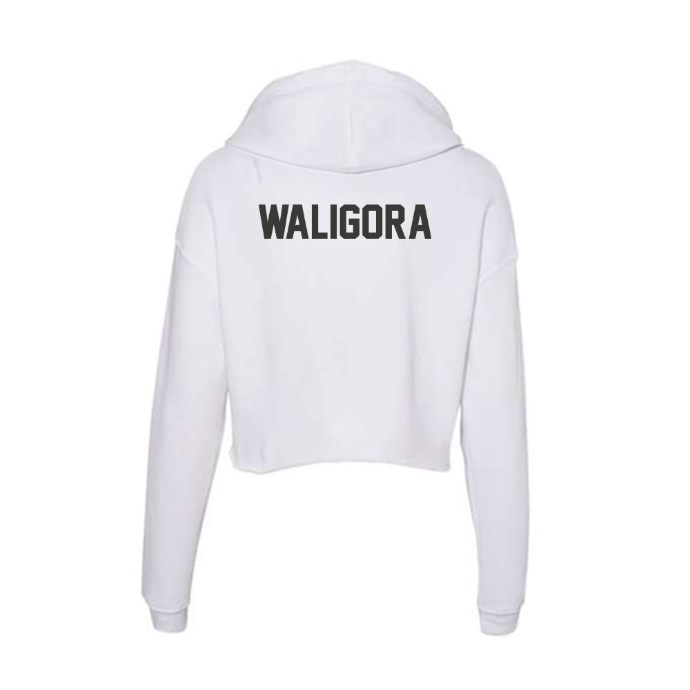 Arkansas - NCAA Women's Gymnastics : Mati Waligora - Women's Crop Fleece Hoodie-1