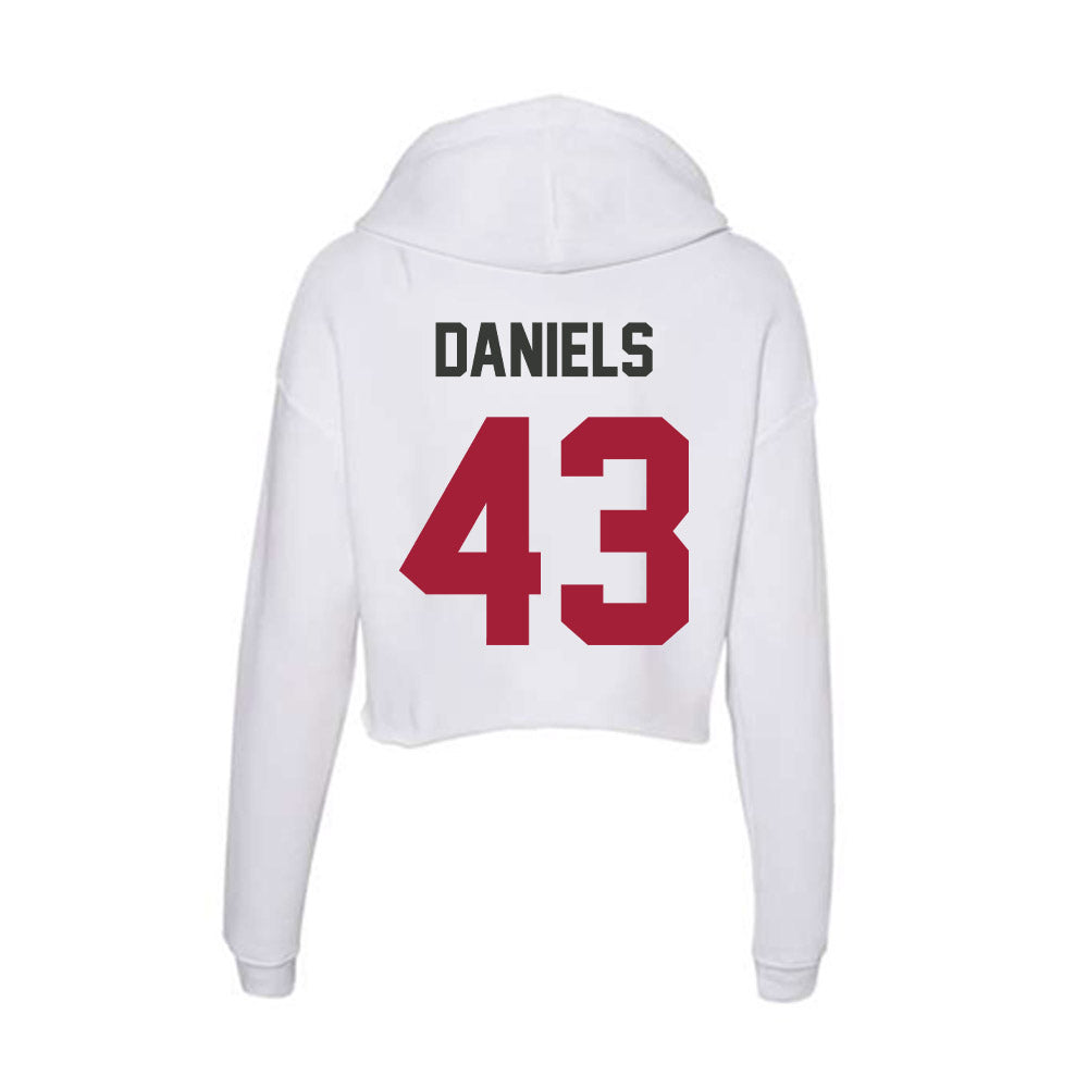 Arkansas - NCAA Women's Basketball : Makayla Daniels - Women's Crop Fleece Hoodie-1