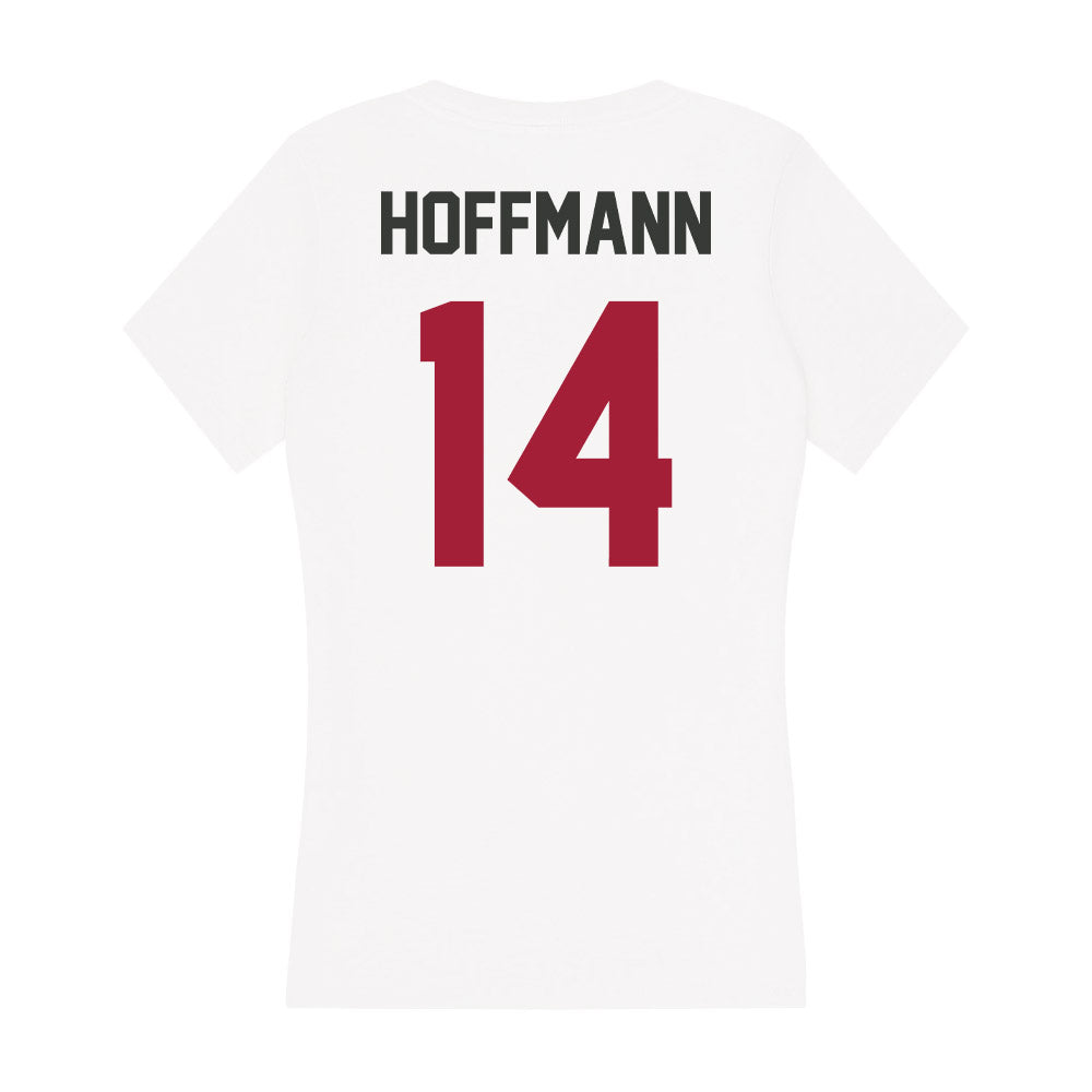 Arkansas - NCAA Softball : Kacie Hoffmann - Women's V-Neck T-Shirt-1