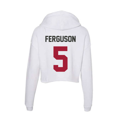 Arkansas - NCAA Football : Ja'kayden Ferguson - Women's Crop Fleece Hoodie-1