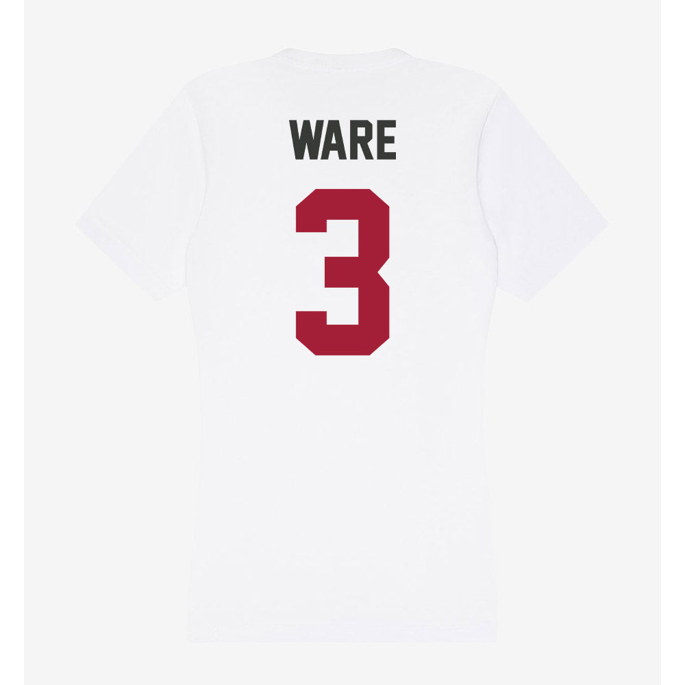 Arkansas - NCAA Women's Basketball : Harmonie Ware - Women's V-Neck T-Shirt-1