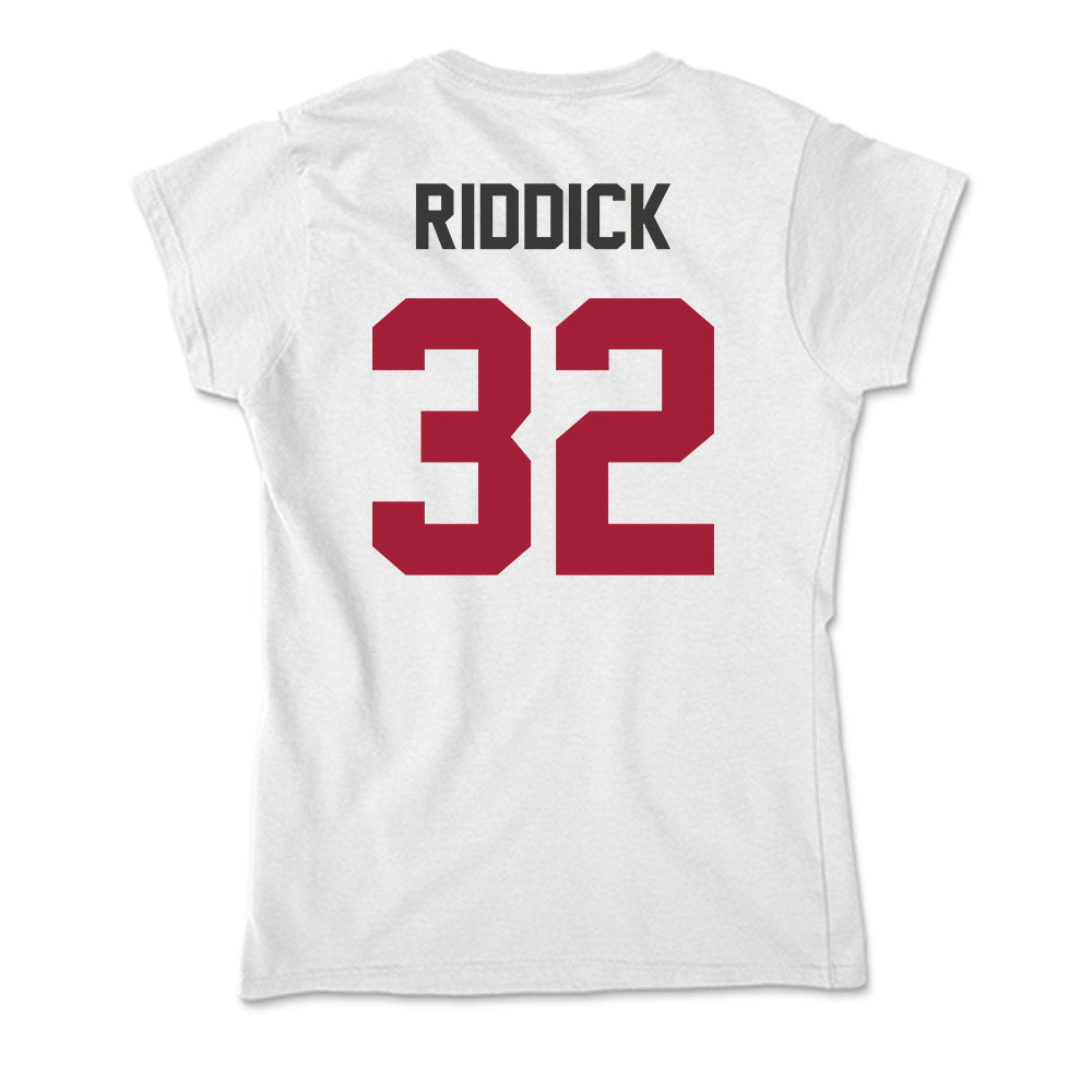 Arkansas - NCAA Women's Soccer : Mia Riddick - Soft Style Women’s T-Shirt-1