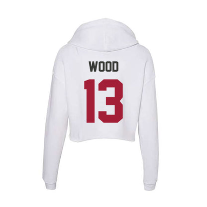 Arkansas - NCAA Softball : Kasey Wood - Women's Crop Fleece Hoodie-1