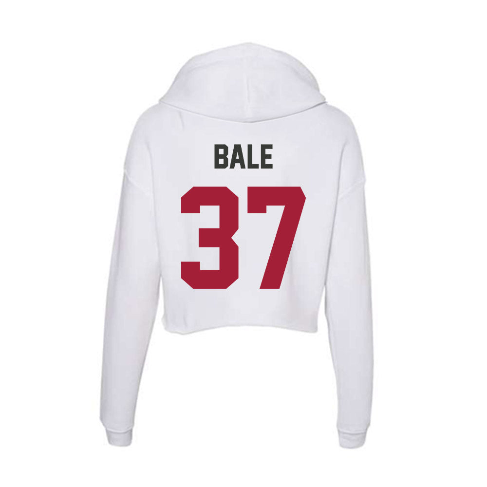 Arkansas - NCAA Football : Devin Bale - Women's Crop Fleece Hoodie-1