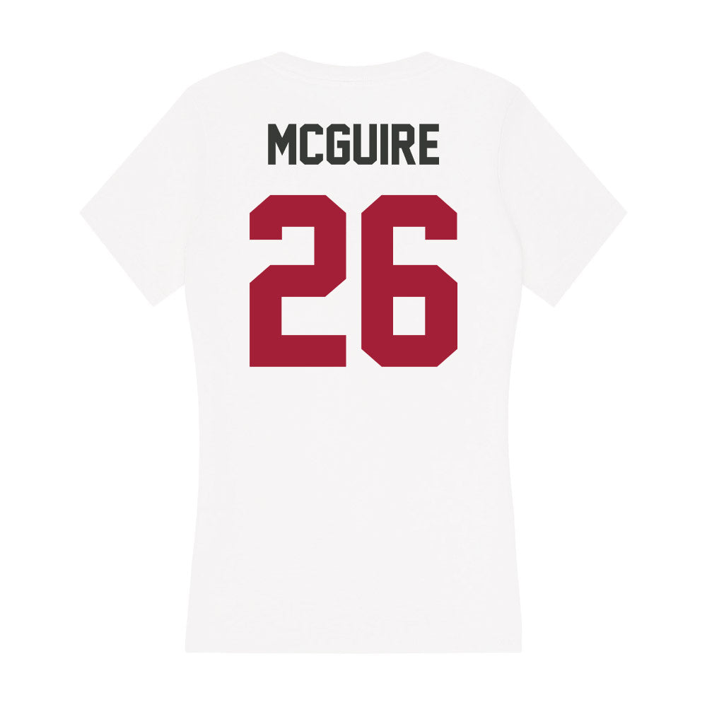 Arkansas - NCAA Baseball : Tate McGuire - Women's V-Neck T-Shirt-1