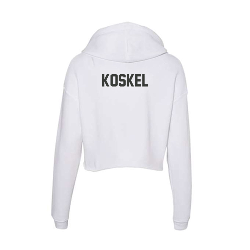 Arkansas - NCAA Women's Tennis : Anet Koskel - Women's Crop Fleece Hoodie-1