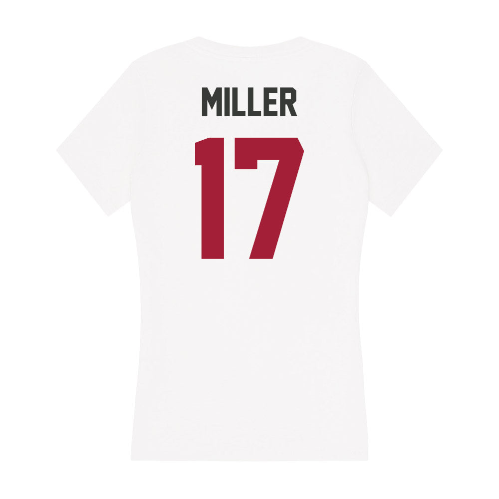 Arkansas - NCAA Softball : Kennedy Miller - Women's V-Neck T-Shirt-1