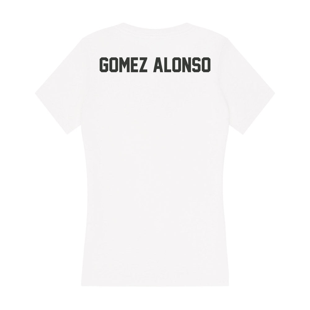 Arkansas - NCAA Women's Tennis : Carolina Gomez Alonso - Women's V-Neck T-Shirt-1