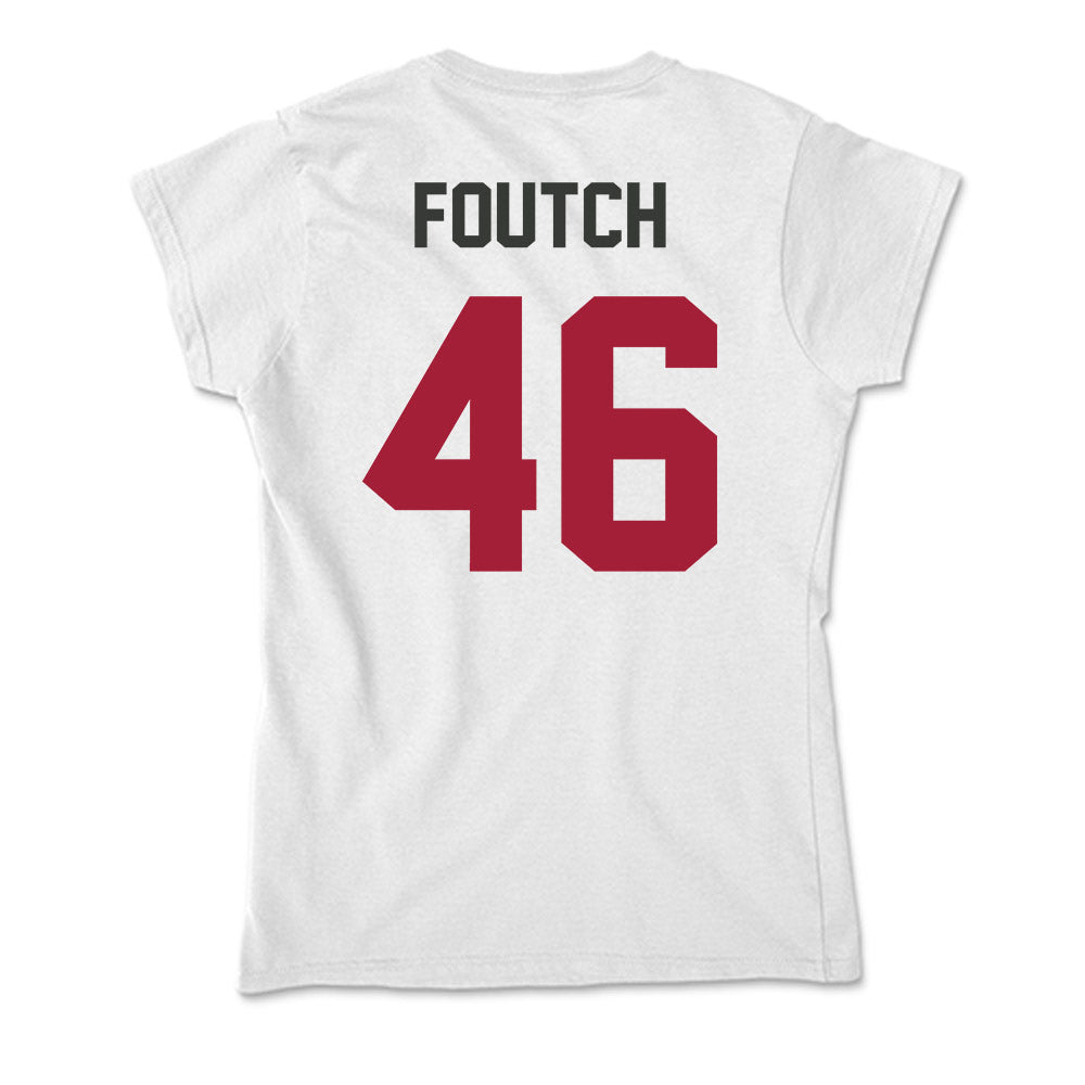 Arkansas - NCAA Baseball : Christian Foutch - Soft Style Women’s T-Shirt-1