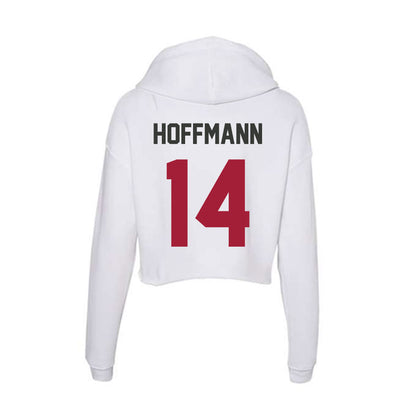 Arkansas - NCAA Softball : Kacie Hoffmann - Women's Crop Fleece Hoodie-1