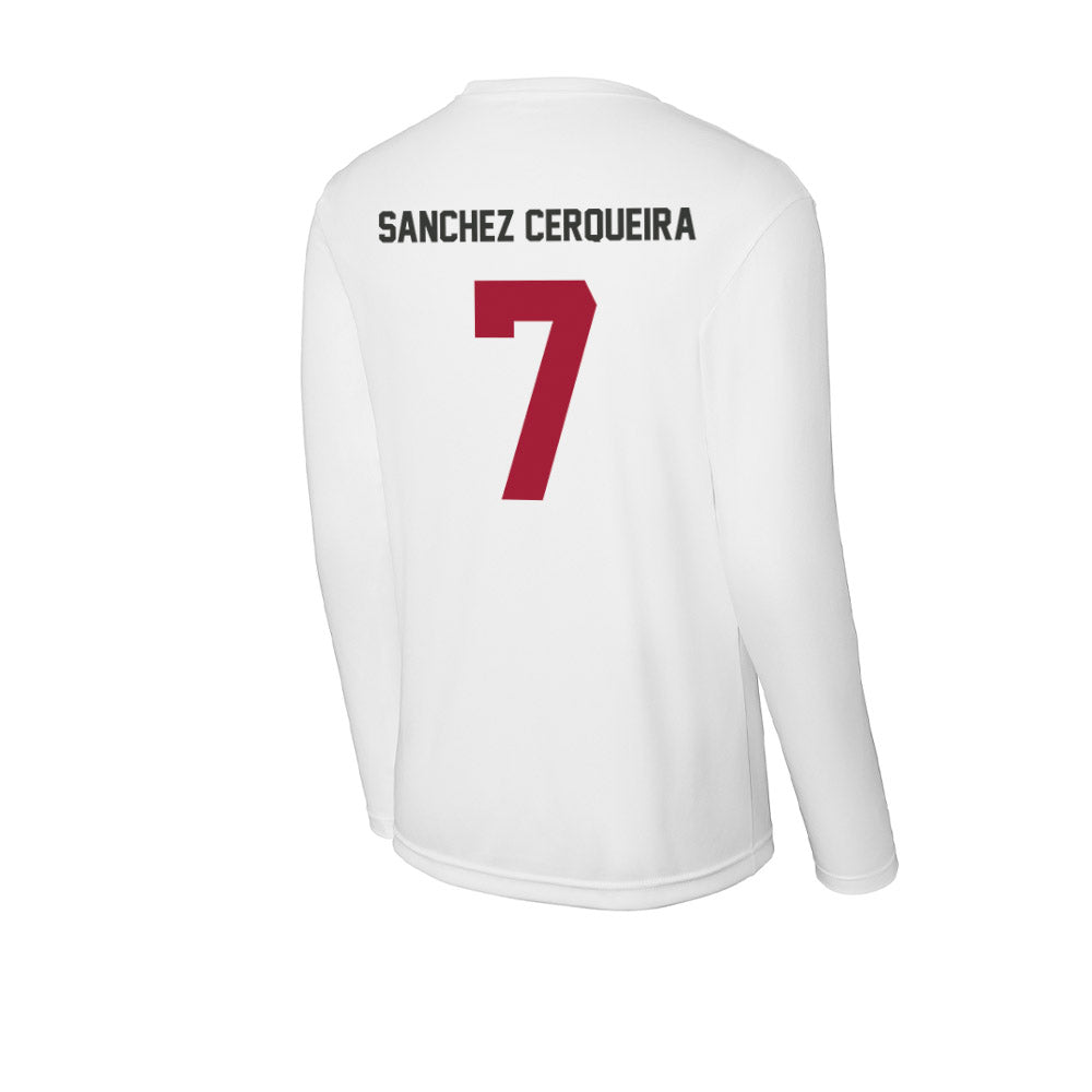 Arkansas - NCAA Women's Basketball : Cristina Sanchez Cerqueira - Activewear Long Sleeve T-Shirt-1