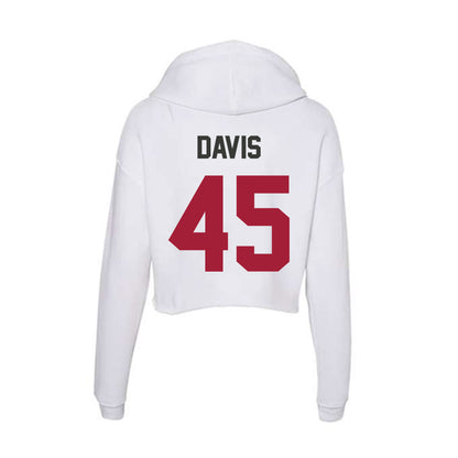 Arkansas - NCAA Football : Preston Davis - Women's Crop Fleece Hoodie-1