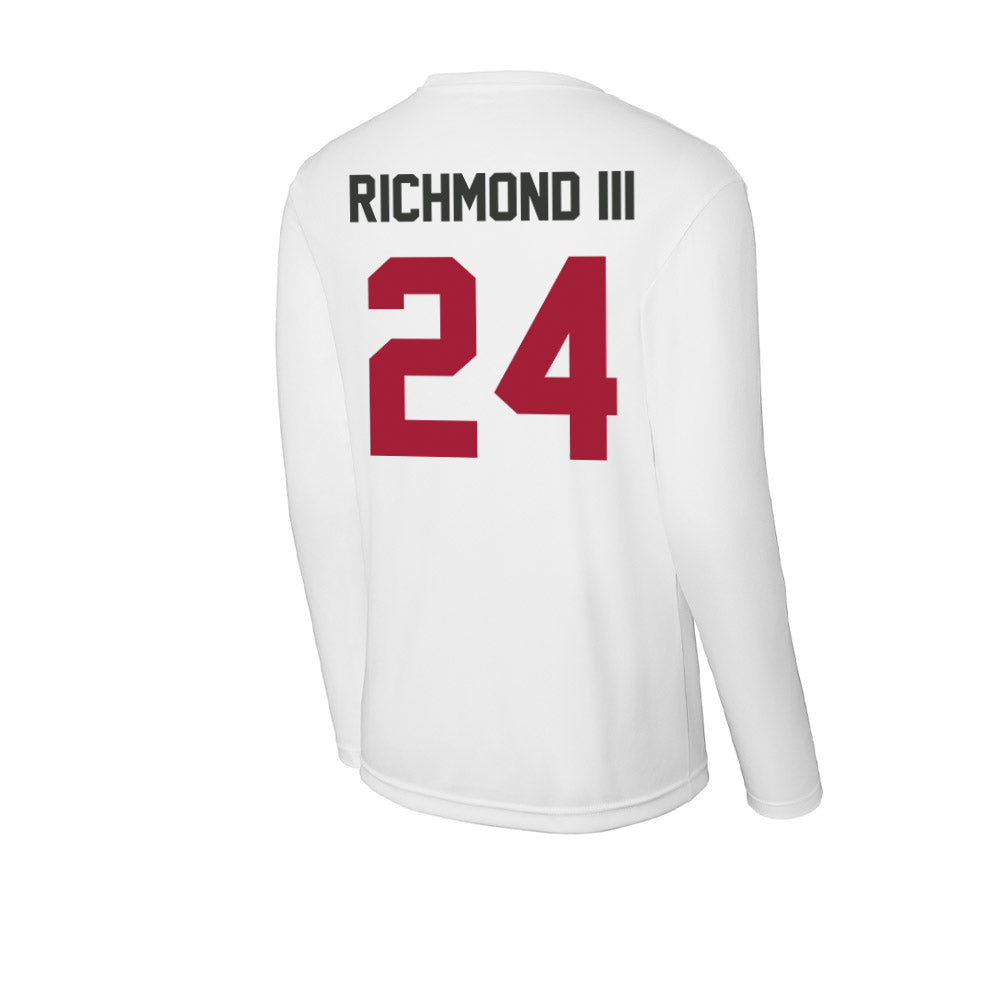 Arkansas - NCAA Men's Basketball : Billy Richmond III - Activewear Long Sleeve T-Shirt-1