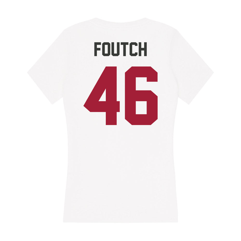 Arkansas - NCAA Baseball : Christian Foutch - Women's V-Neck T-Shirt-1