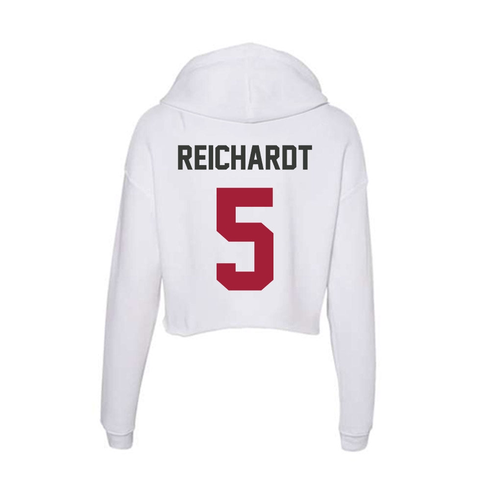 Arkansas - NCAA Softball : Ashtyn Reichardt - Women's Crop Fleece Hoodie-1