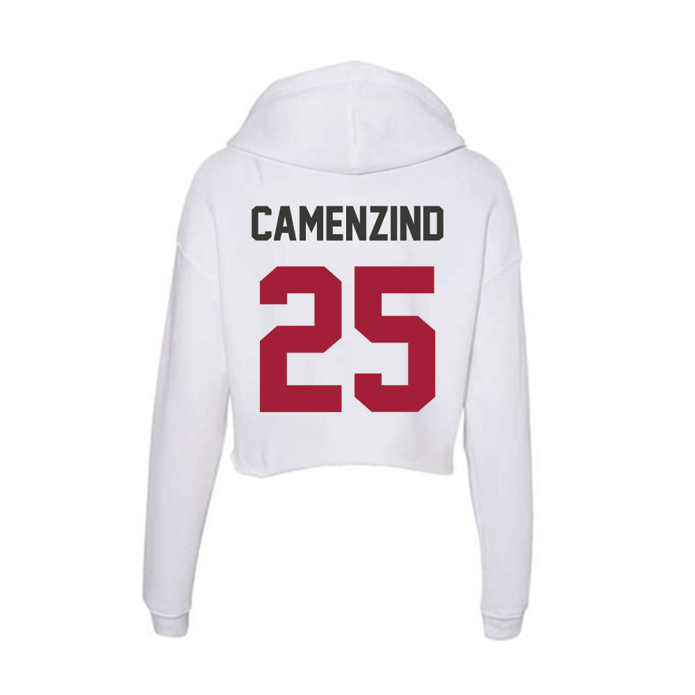 Arkansas - NCAA Softball : Hannah Camenzind - Women's Crop Fleece Hoodie-1