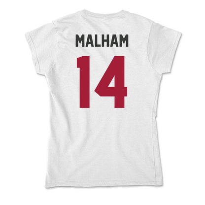 Arkansas - NCAA Women's Soccer : Makenzie Malham - Soft Style Women’s T-Shirt-1