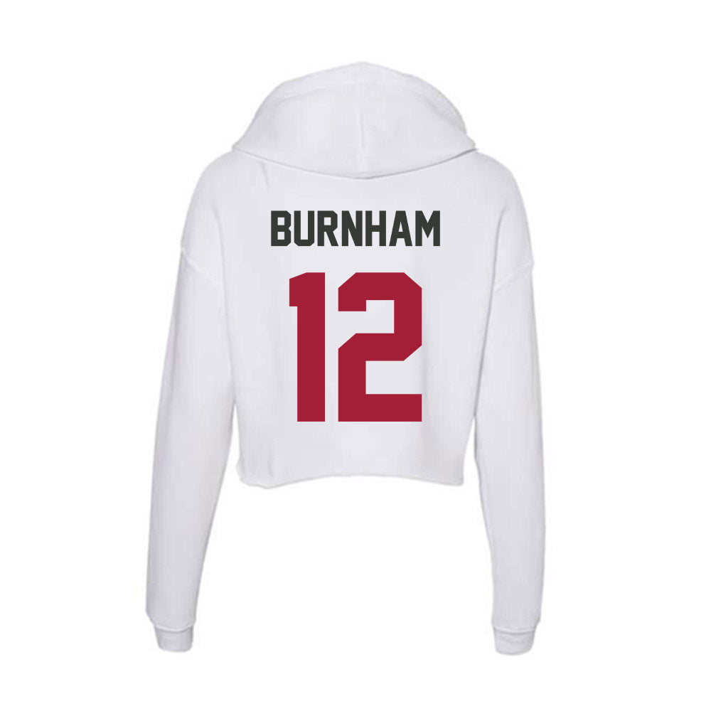 Arkansas - NCAA Softball : Payton Burnham - Women's Crop Fleece Hoodie-1