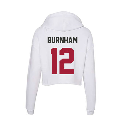 Arkansas - NCAA Softball : Payton Burnham - Women's Crop Fleece Hoodie-1