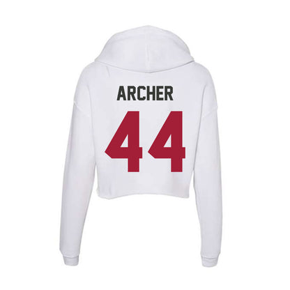 Arkansas - NCAA Women's Basketball : Maryn Archer - Women's Crop Fleece Hoodie-1