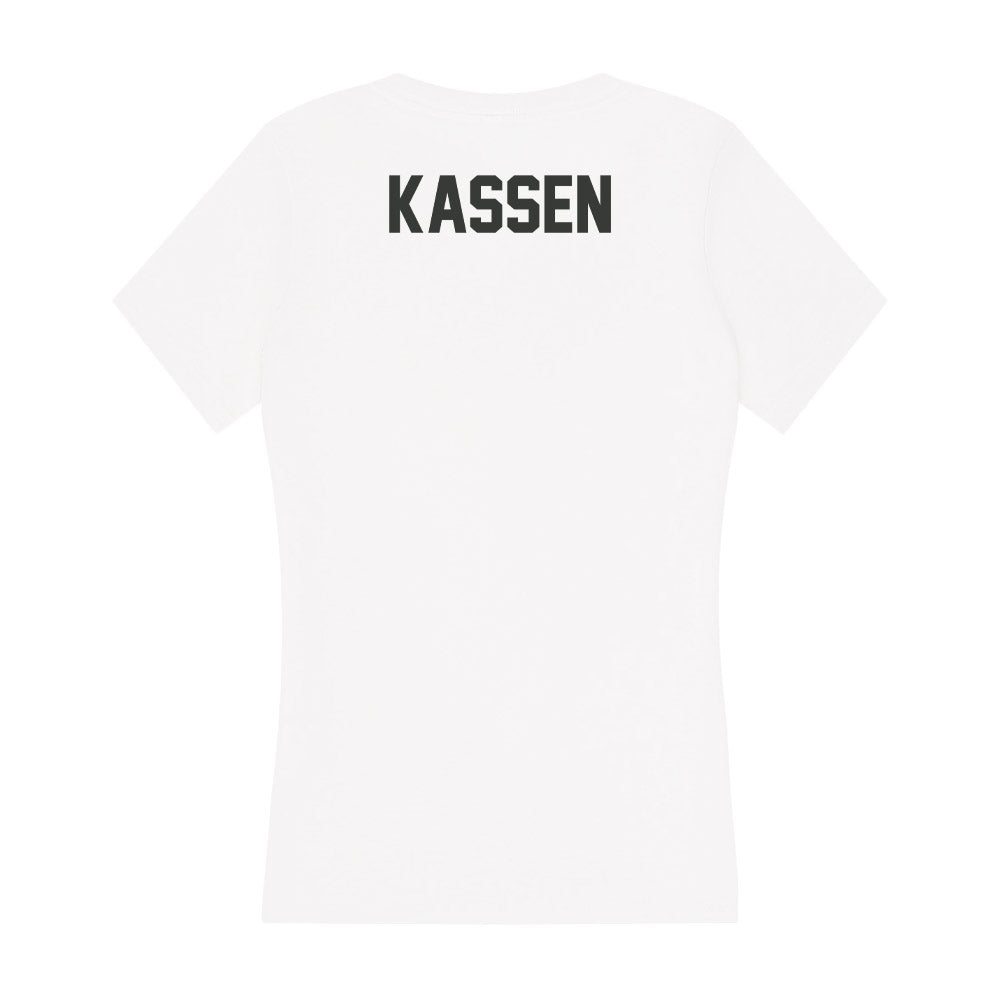 Arkansas - NCAA Men's Track & Field : Cale Kassen - Women's V-Neck T-Shirt-1