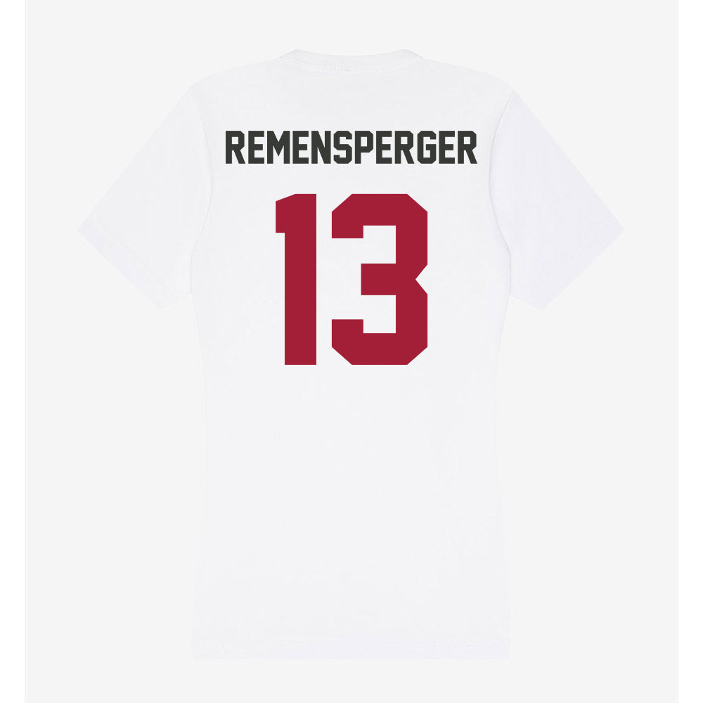 Arkansas - NCAA Women's Volleyball : Kiki Remensperger - Women's V-Neck T-Shirt-1
