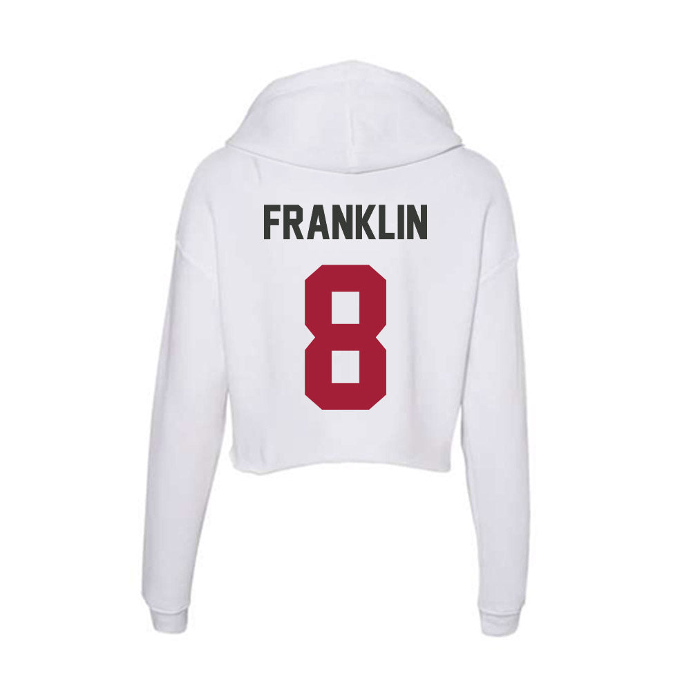 Arkansas - NCAA Women's Soccer : Bea Franklin - Women's Crop Fleece Hoodie-1