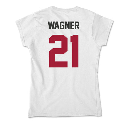Arkansas - NCAA Men's Basketball : DJ Wagner - Soft Style Women’s T-Shirt-1