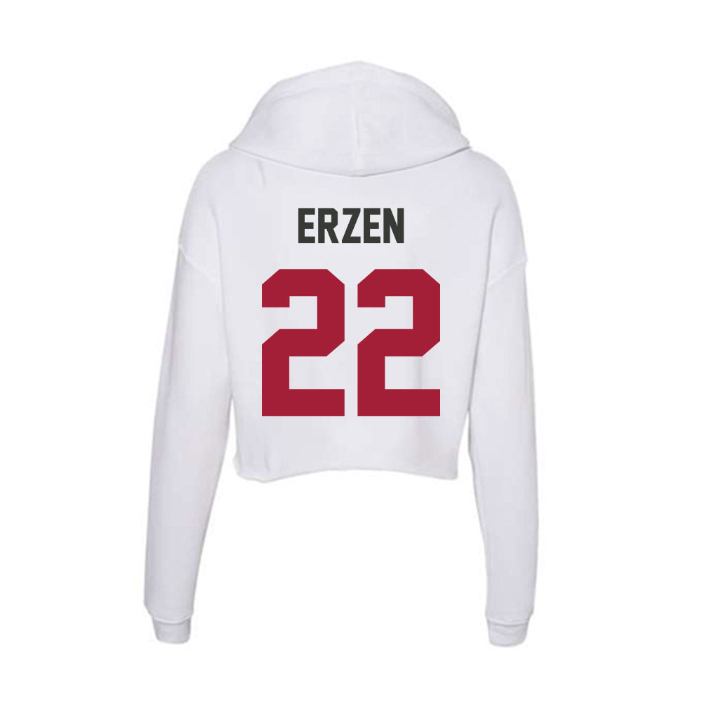 Arkansas - NCAA Women's Soccer : Ainsley Erzen - Women's Crop Fleece Hoodie-1