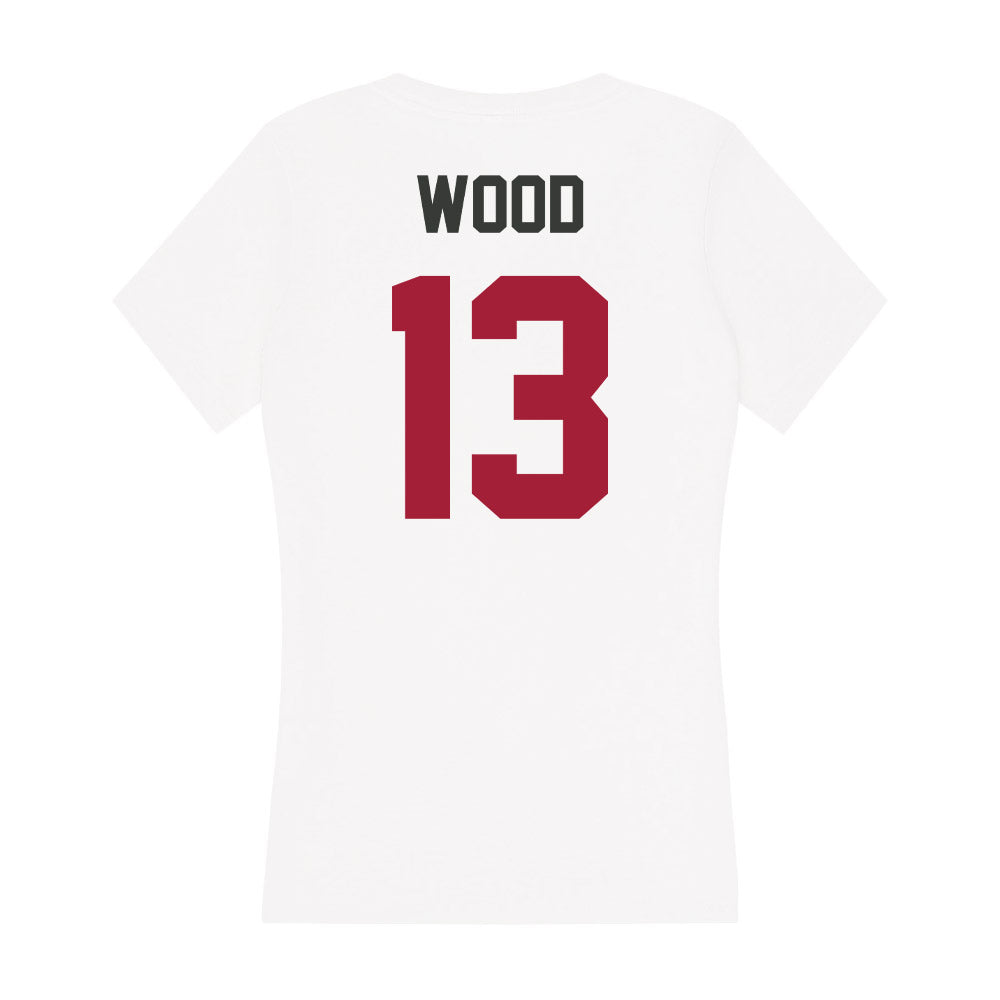 Arkansas - NCAA Softball : Kasey Wood - Women's V-Neck T-Shirt-1