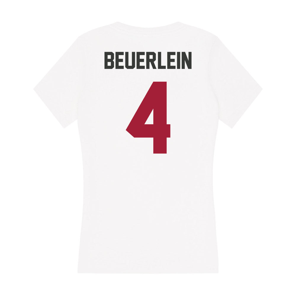 Arkansas - NCAA Softball : Reis Beuerlein - Women's V-Neck T-Shirt-1