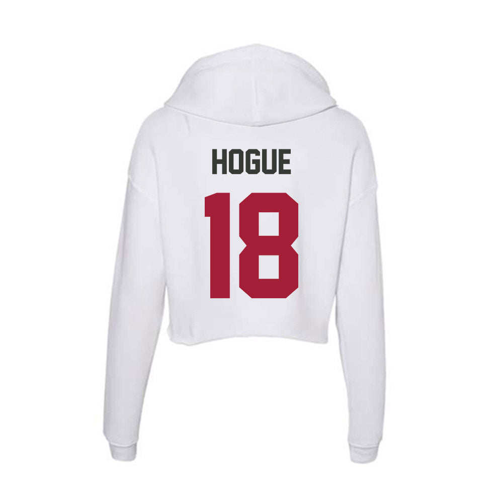 Arkansas - NCAA Women's Volleyball : Hannah Hogue - Women's Crop Fleece Hoodie-1