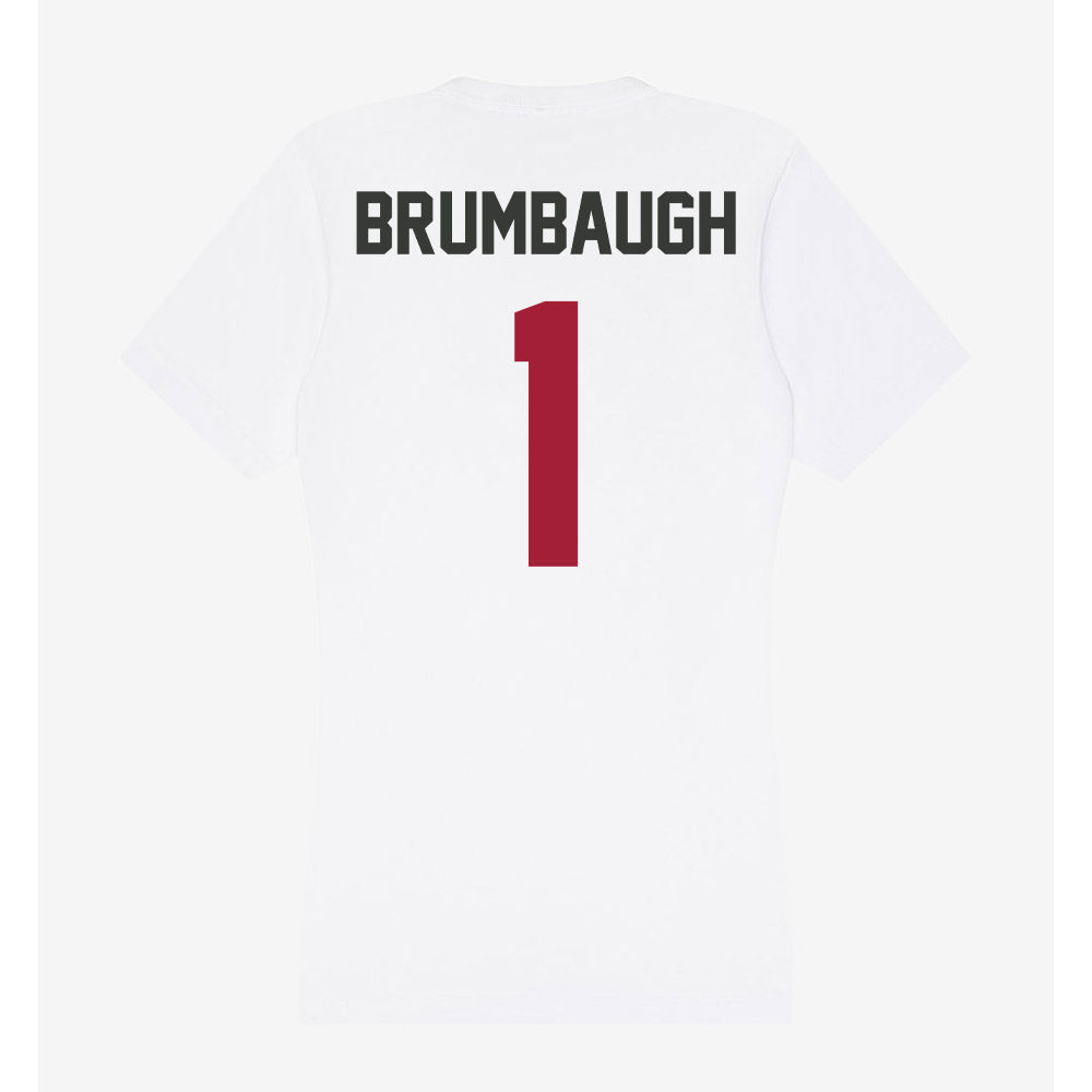 Arkansas - NCAA Baseball : Carson Brumbaugh - Women's V-Neck T-Shirt-1