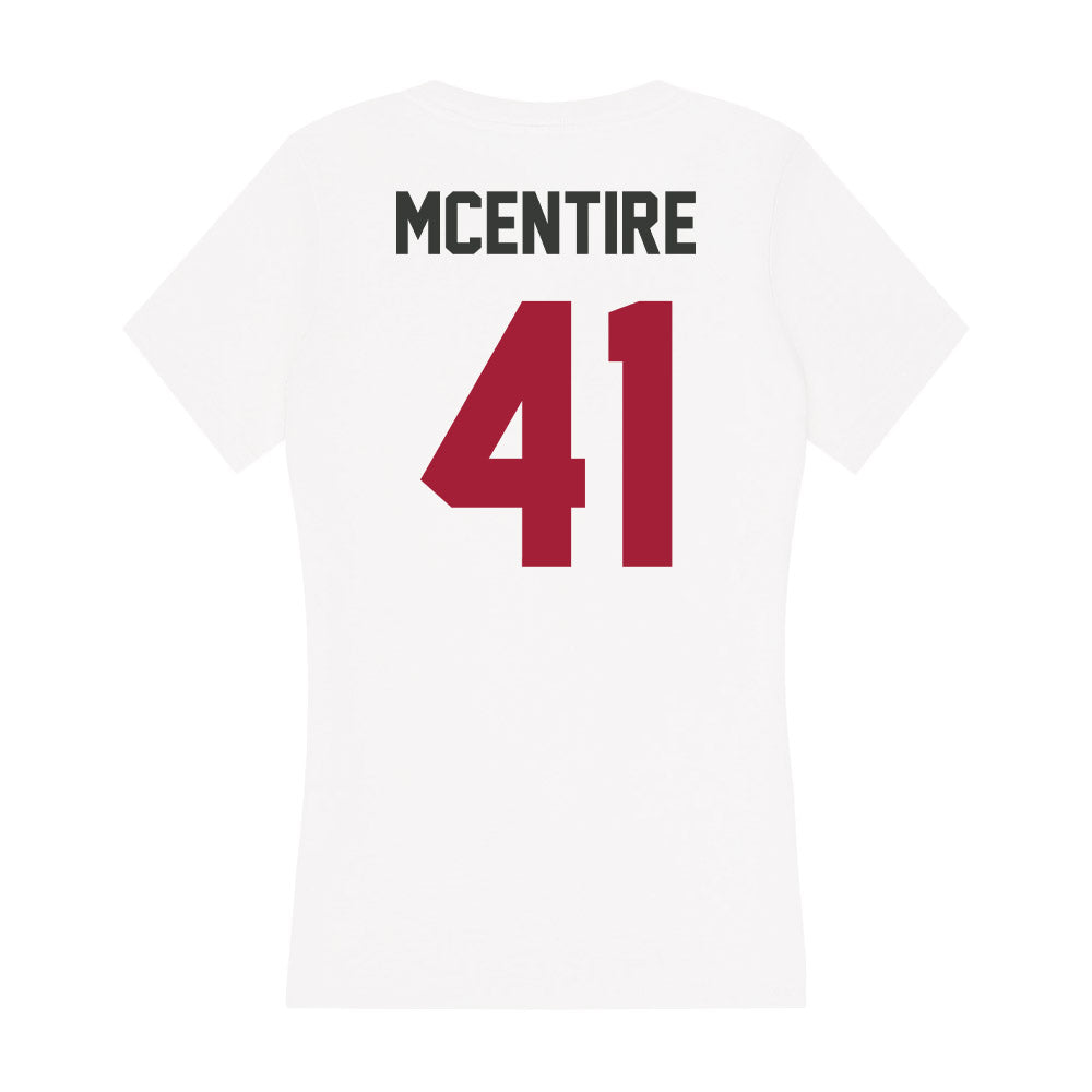 Arkansas - NCAA Baseball : Will McEntire - Women's V-Neck T-Shirt-1