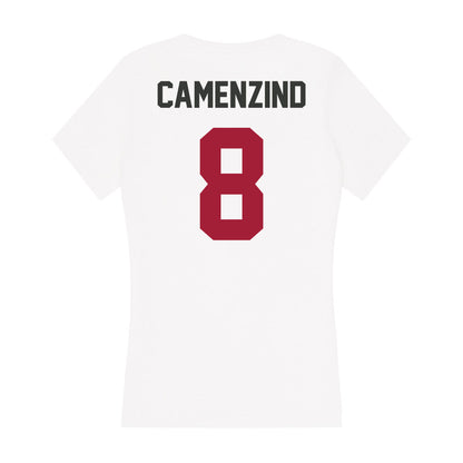 Arkansas - NCAA Softball : Lauren Camenzind - Women's V-Neck T-Shirt-1