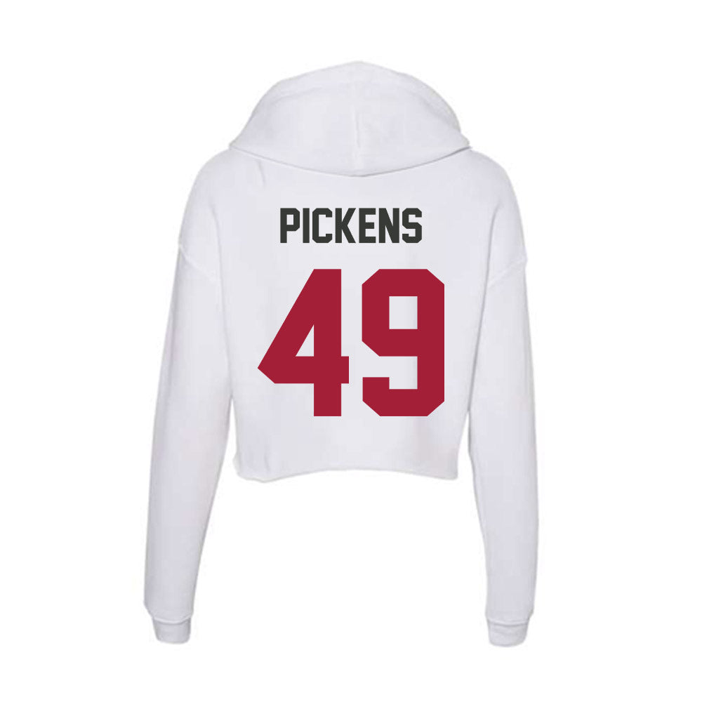 Arkansas - NCAA Football : John Paul Pickens - Women's Crop Fleece Hoodie-1