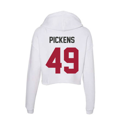 Arkansas - NCAA Football : John Paul Pickens - Women's Crop Fleece Hoodie-1