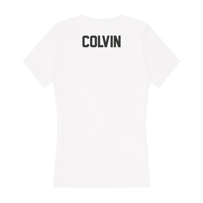 Arkansas - NCAA Women's Swimming & Diving : Gracie Colvin - Women's V-Neck T-Shirt-1