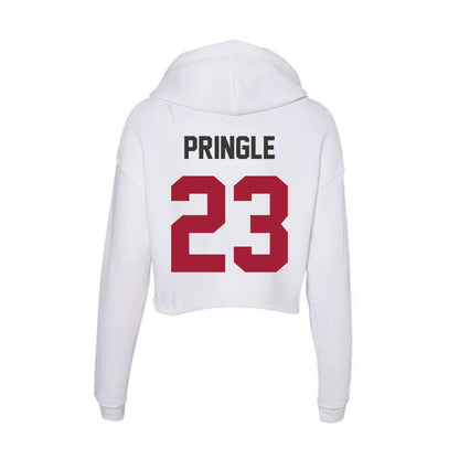 Arkansas - NCAA Men's Basketball : Nick Pringle - Women's Crop Fleece Hoodie-1