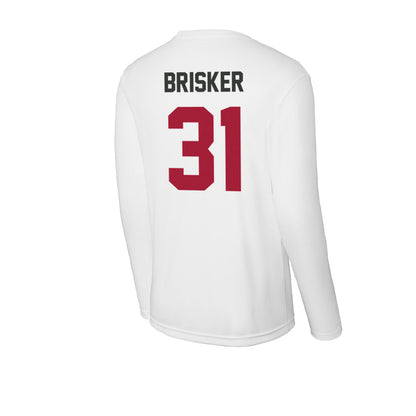Arkansas - NCAA Football : Blake Brisker - Activewear Long Sleeve T-Shirt-1