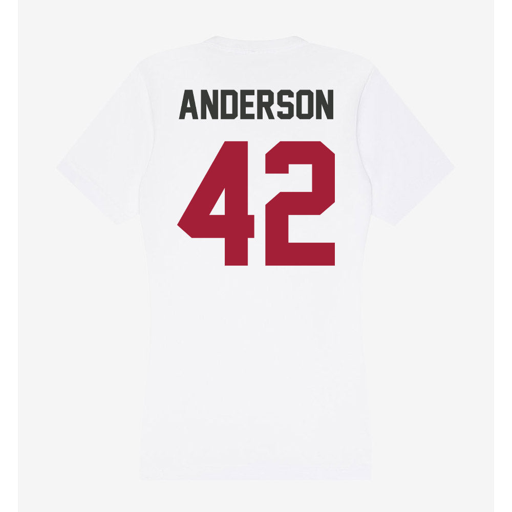 Arkansas - NCAA Baseball : Michael Anderson - Women's V-Neck T-Shirt-1