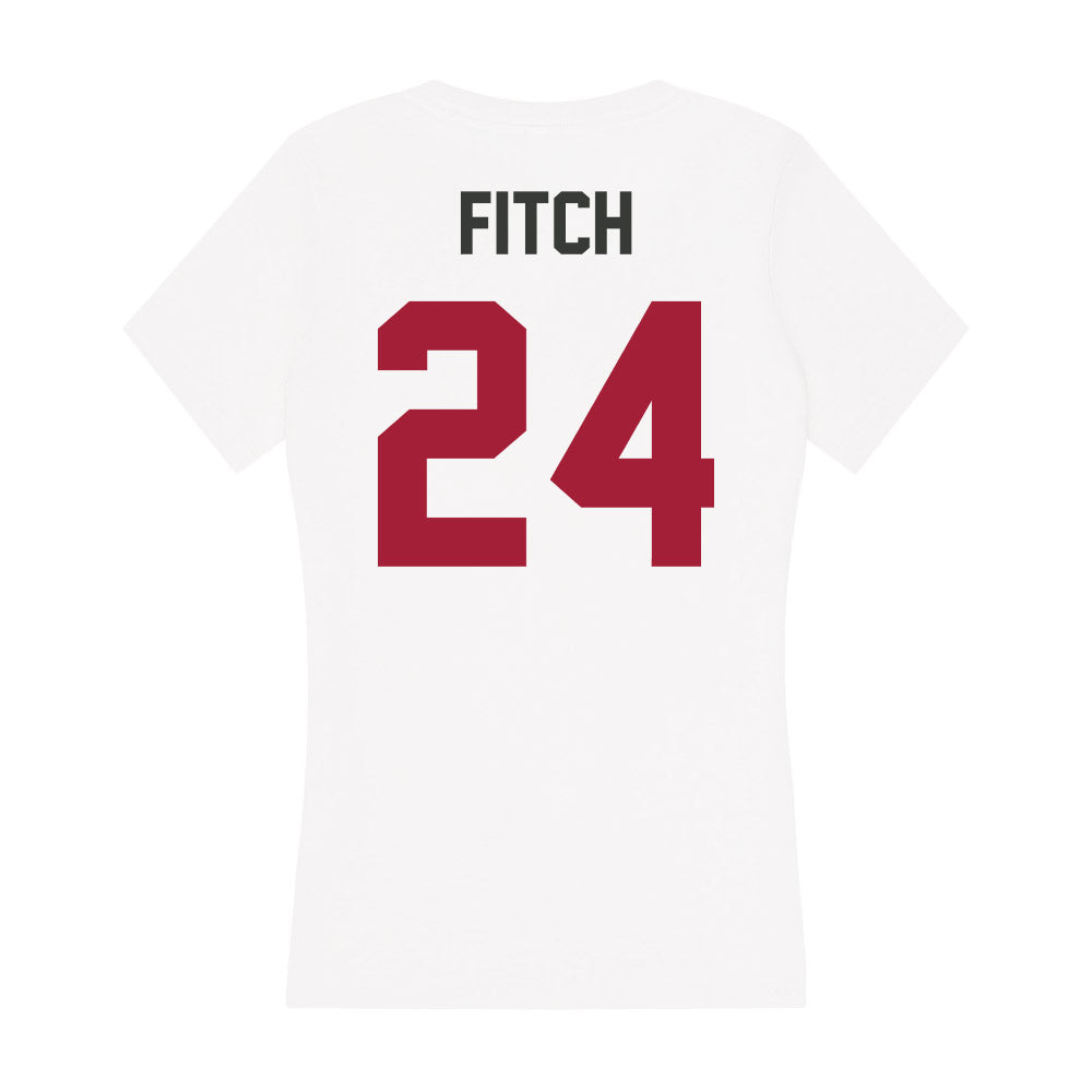 Arkansas - NCAA Women's Soccer : Vanessa Fitch - Women's V-Neck T-Shirt-1