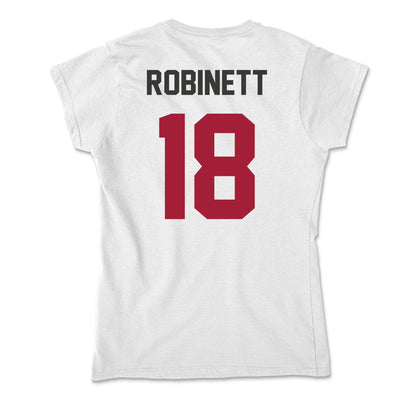 Arkansas - NCAA Baseball : Reese Robinett - Soft Style Women’s T-Shirt-1