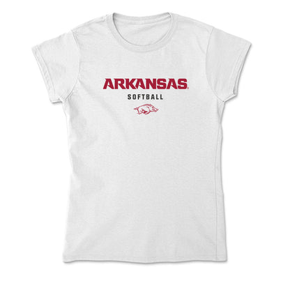 Arkansas - NCAA Softball : Nikki McGaffin - Soft Style Women’s T-Shirt-0