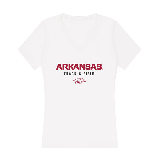 Arkansas - NCAA Men's Track & Field : Wyatt Green - Women's V-Neck T-Shirt-0