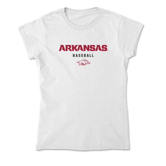Arkansas - NCAA Baseball : Kuhio Aloy - Soft Style Women’s T-Shirt-0