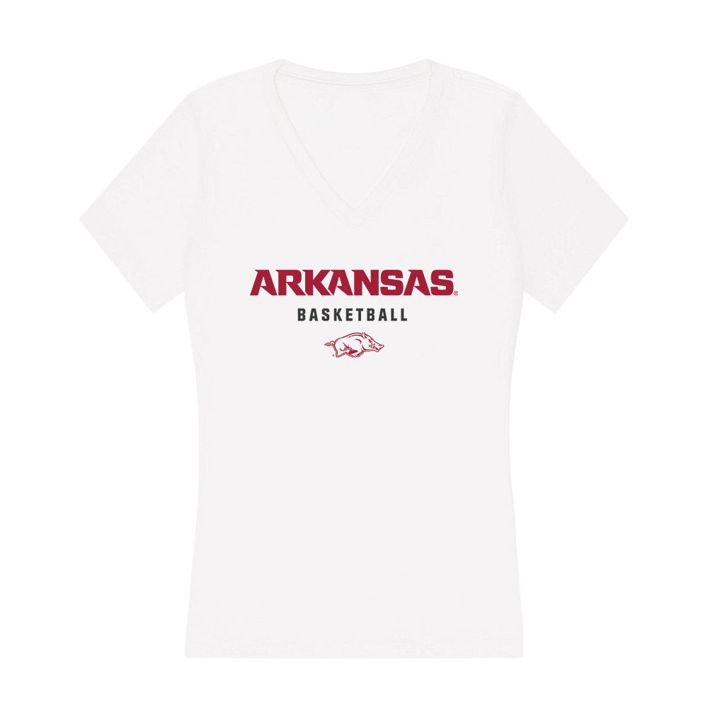 Arkansas - NCAA Men's Basketball : Kareem Watkins - Women's V-Neck T-Shirt-0