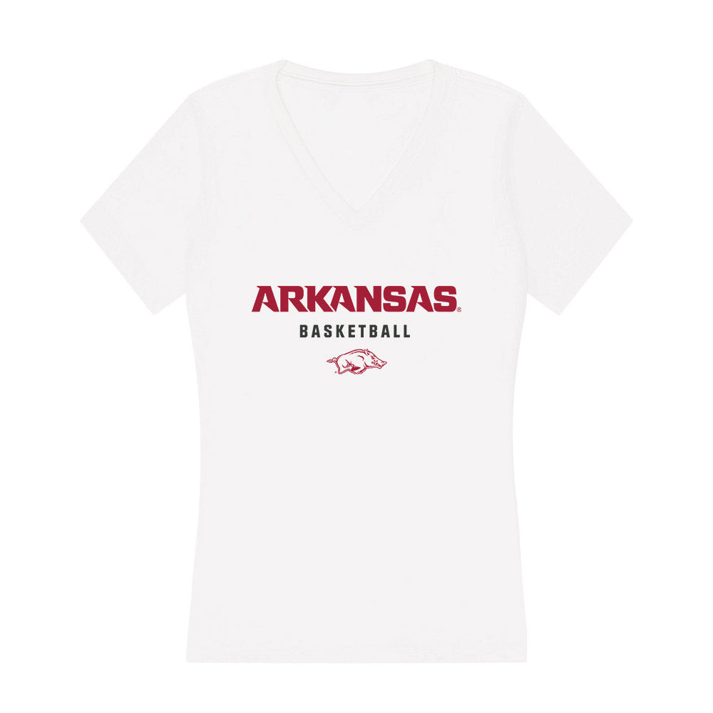 Arkansas - NCAA Women's Basketball : Danika Galea - Women's V-Neck T-Shirt-0