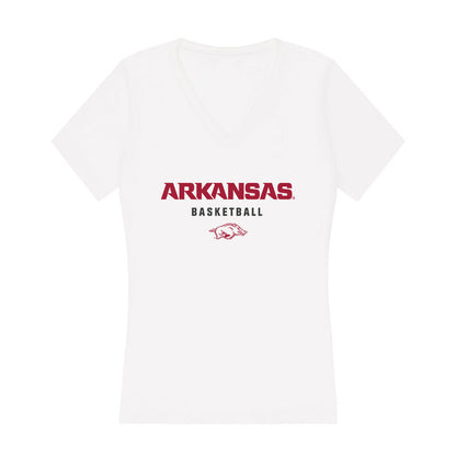 Arkansas - NCAA Men's Basketball : Lawson Blake - Women's V-Neck T-Shirt-0